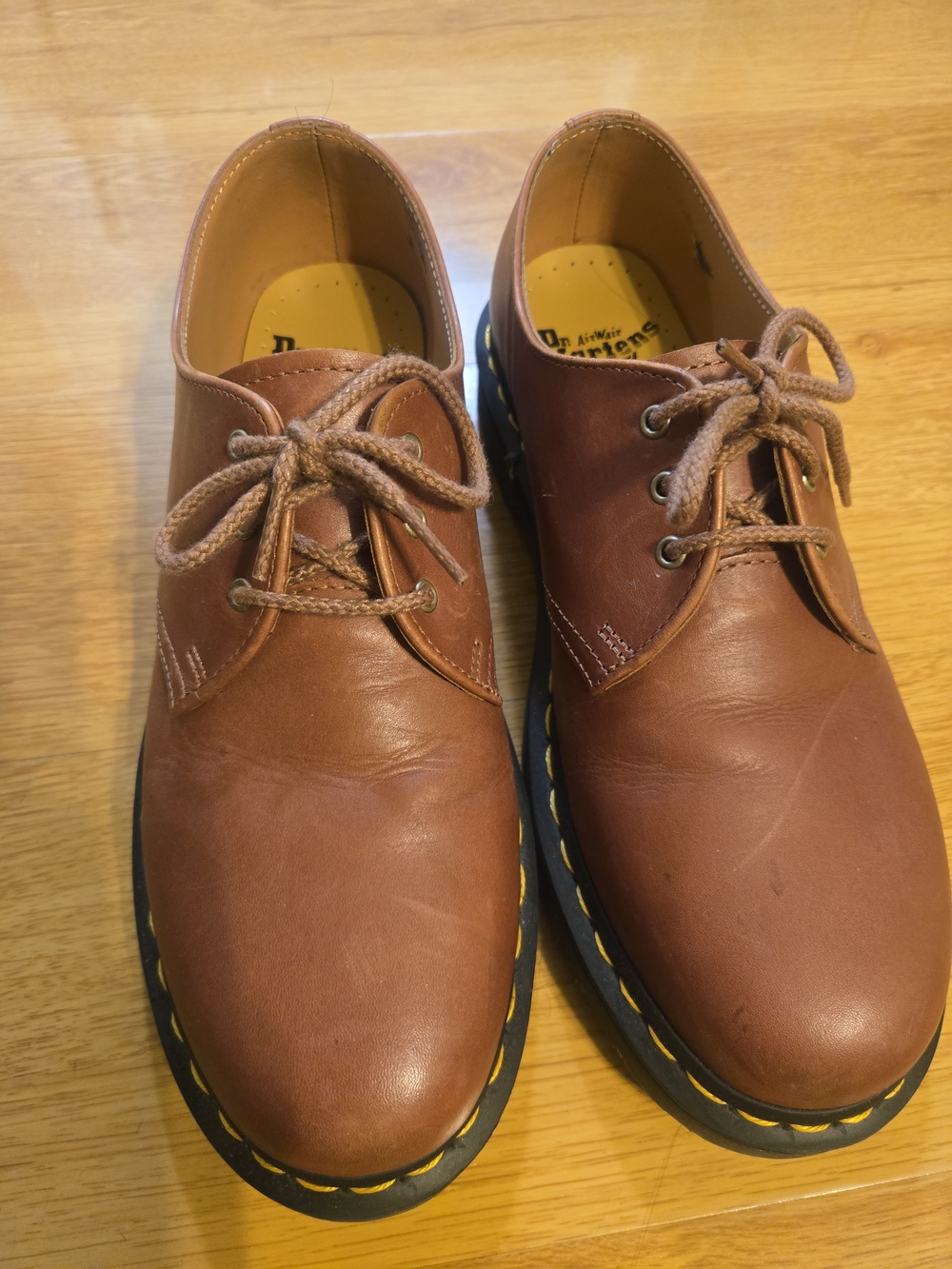 Dr. Martens AirWair 30683 Brown Leather 3-Eye Oxford Derby Shoes Men's 8